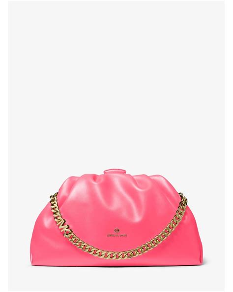 michael kors pink clutch bag|michael kors nola bag.